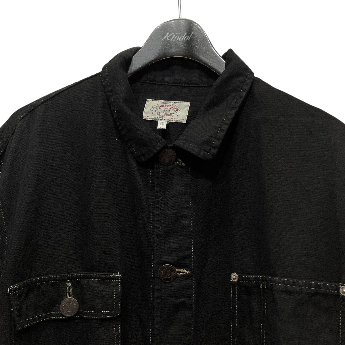 ARMANI JEANS 90sカバーオール 古着・中古-3枚目のアイテム画像