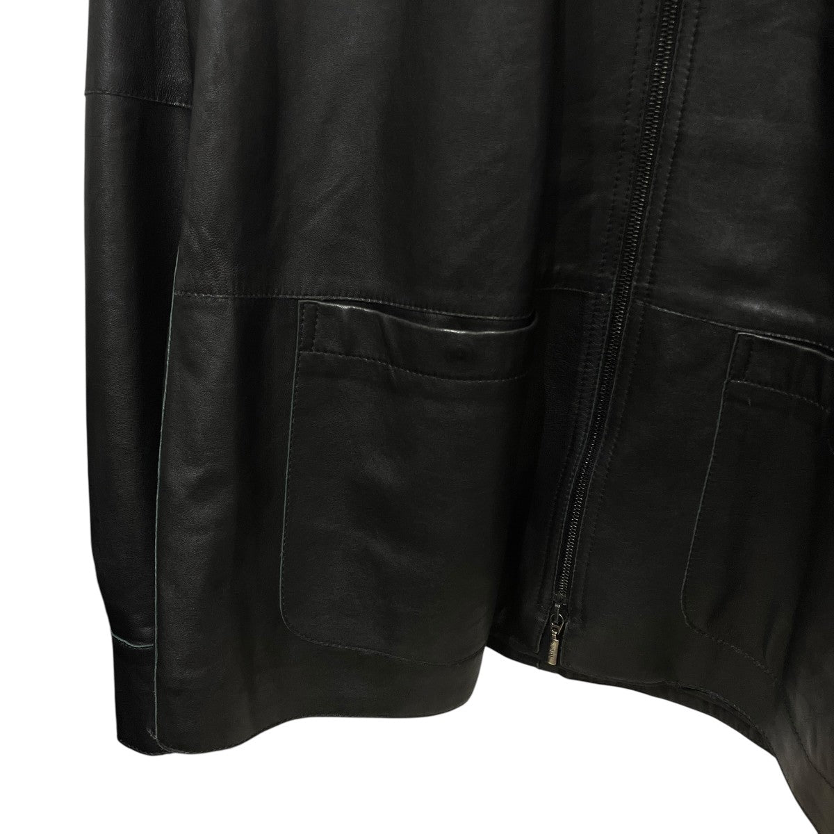 ARMANI COLLEZIONI ラムレザージャケット 古着・中古-4枚目のアイテム画像