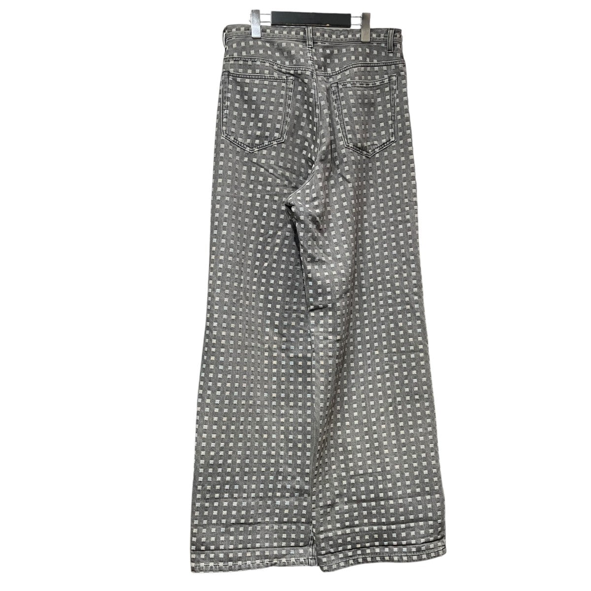GRID DENIM BUGGY PANTS総柄デニムパンツREV-25SS-TR14
