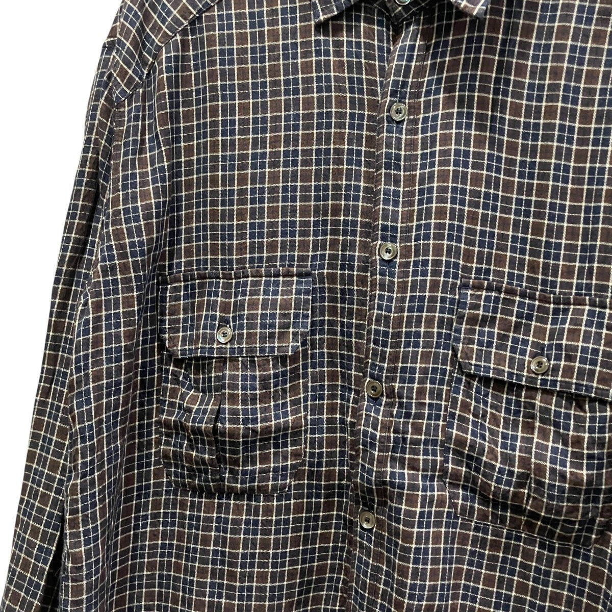 26SSNEL CHECK OVER WORK SHIRTネルシャツANC-SH85
