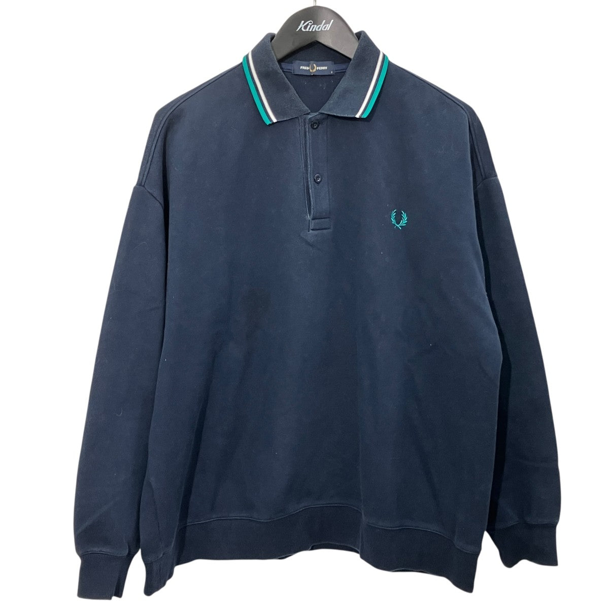 Logo Embroidery L S Polo長袖ポロシャツFZ1895