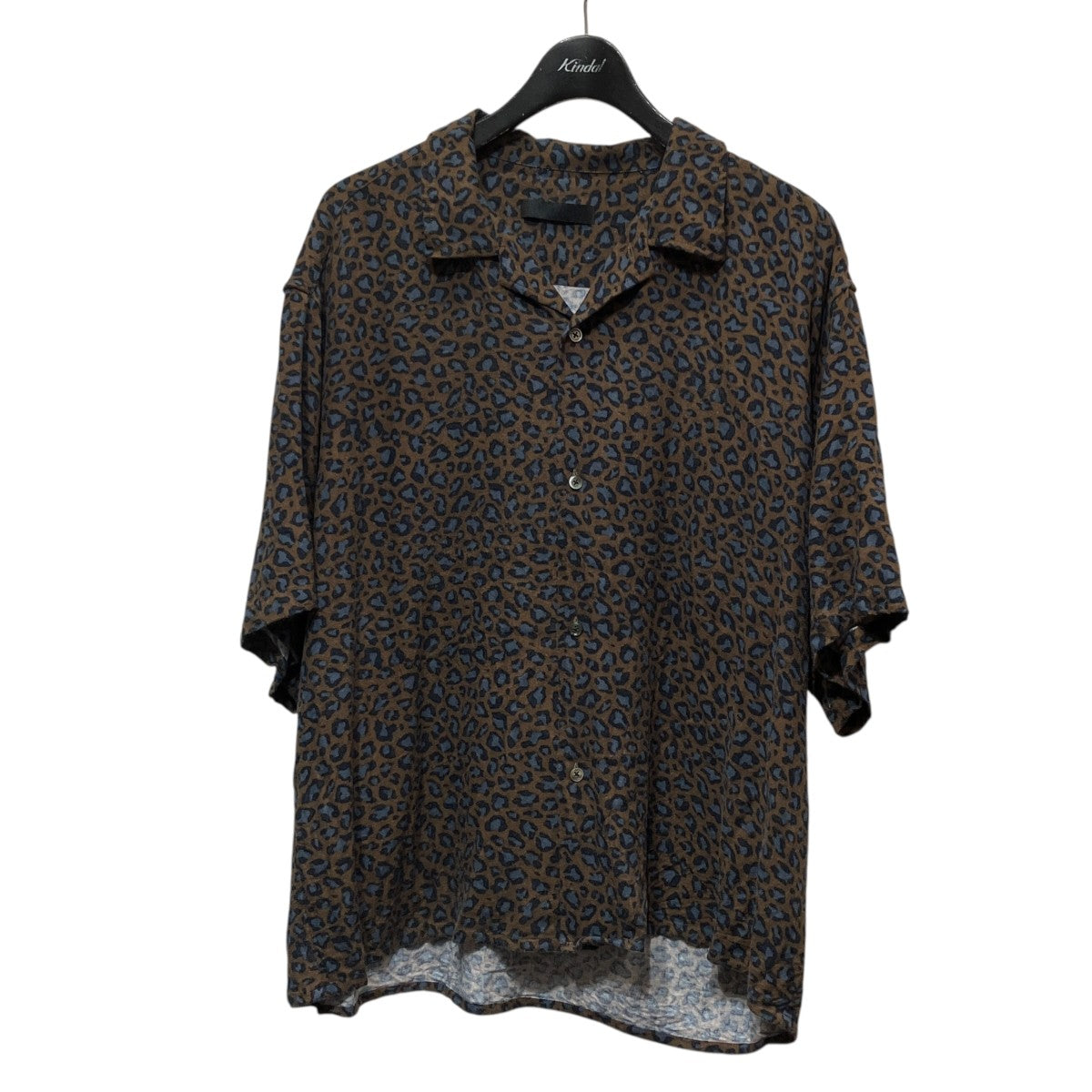 NEMELESSNESS 26SSRAYON SHORT SLEEVE SHIRTレーヨンレオパード半袖シャツ26051596101020 古着・中古-1枚目のアイテム画像