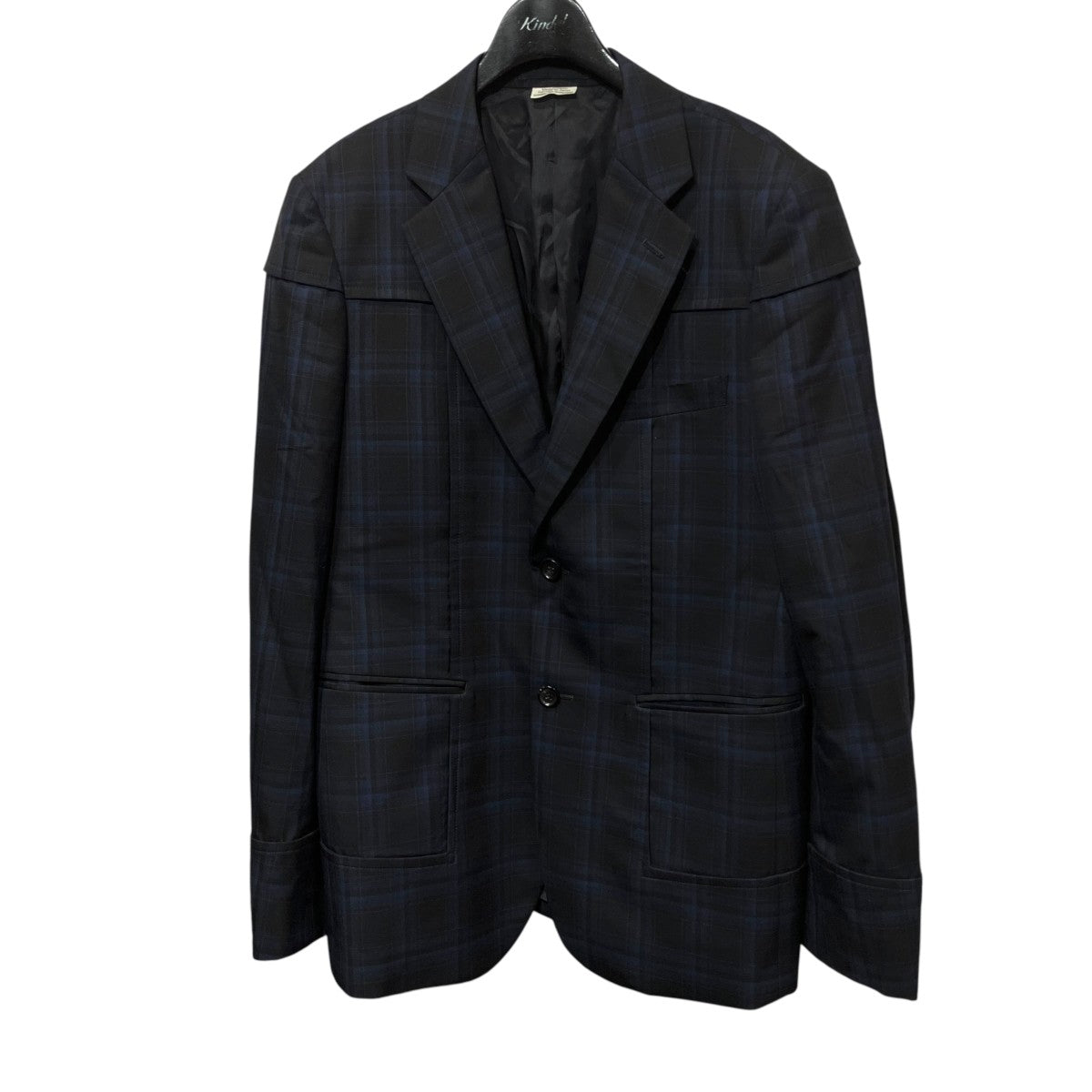COMME des GARCONS HOMME DEUX 26SSチェックテーアラードジャケットDQ-J048 古着・中古-1枚目のアイテム画像