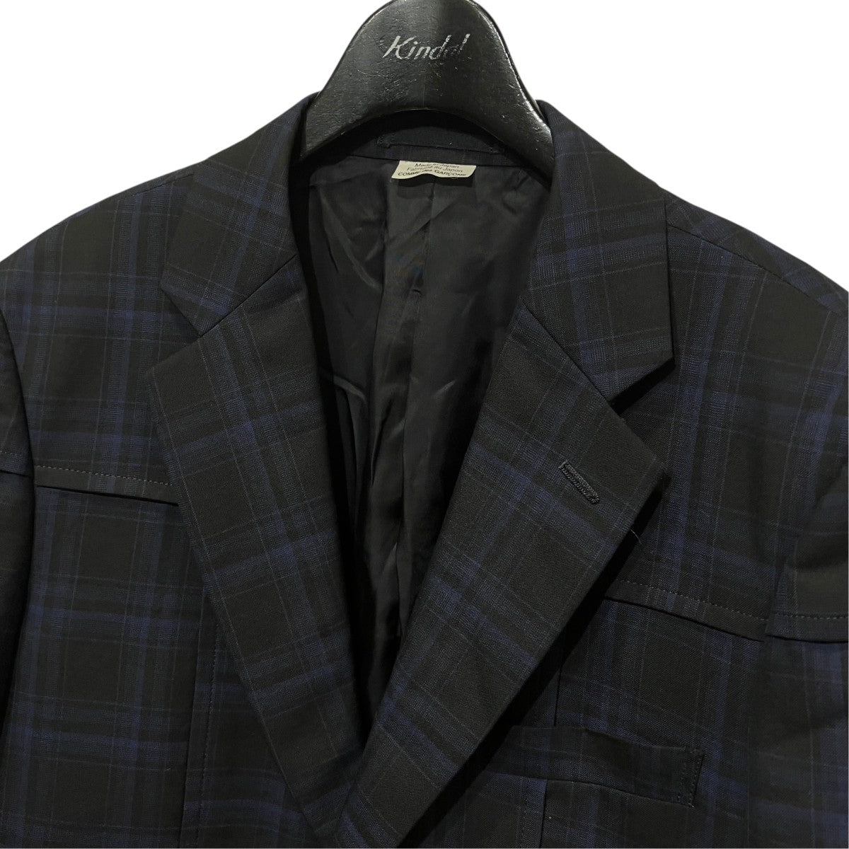 COMME des GARCONS HOMME DEUX 26SSチェックテーアラードジャケットDQ-J048 古着・中古-3枚目のアイテム画像