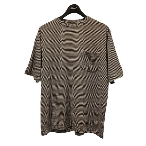 極美品　COMOLI サマーウールボーダーカットソー COMOLI(コモリ) サマーウール天竺 ボーダーTシャツX01-05013 X01-05013