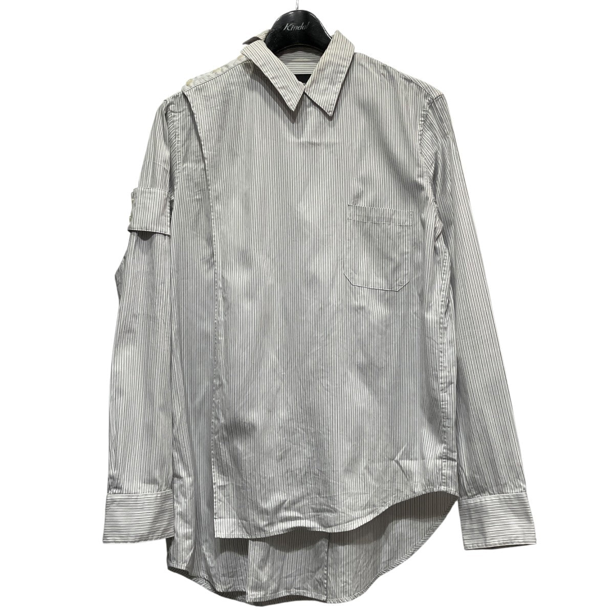 YUKI HASHIMOTO CROSSOVER LONG SLEEVE OFFICER SHIRTSオフィサーシャツ201-01-0102 古着・中古-1枚目のアイテム画像
