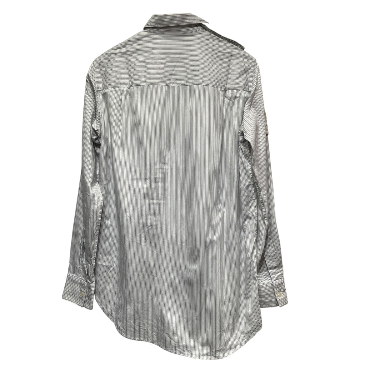 YUKI HASHIMOTO CROSSOVER LONG SLEEVE OFFICER SHIRTSオフィサーシャツ201-01-0102 古着・中古-2枚目のアイテム画像
