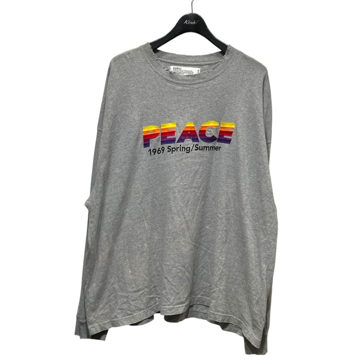 PEACE Vintage Long Sleeve Tee長袖Tシャツ21SS C-5