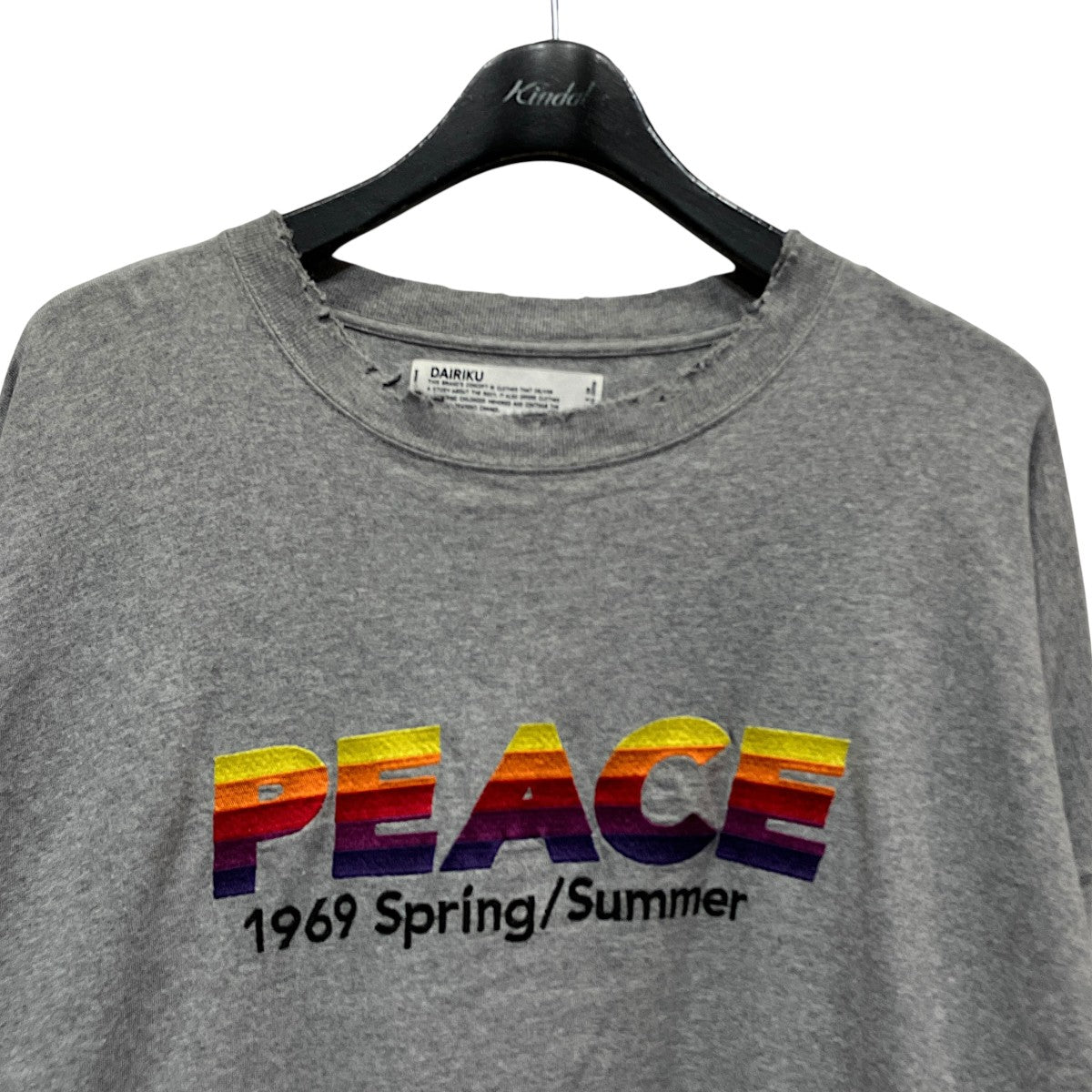 PEACE Vintage Long Sleeve Tee長袖Tシャツ21SS C-5
