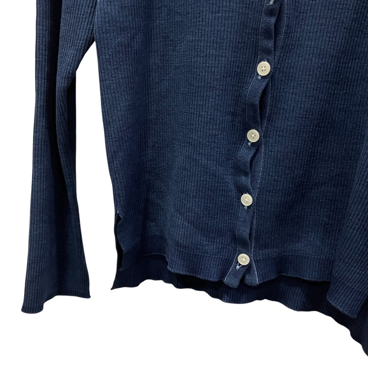 WOOL CASHMERE RIB KNIT CARDIGANリブカーディガンA6AC03TR
