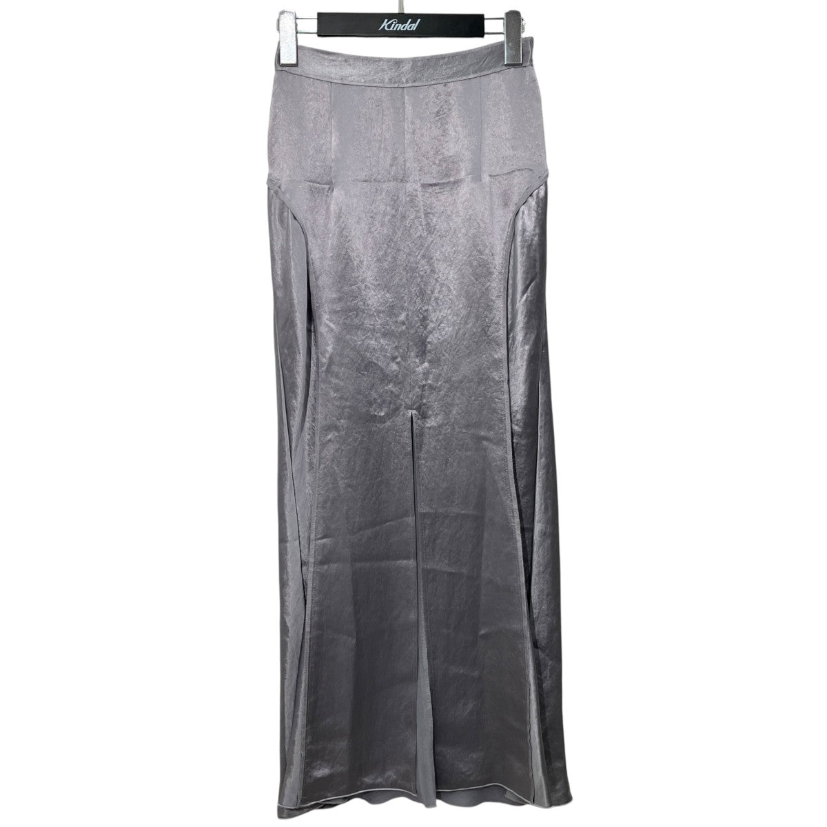 ACETATE SATIN MAXI SKIRTセンタースリットサテンスカート0582TM0119P