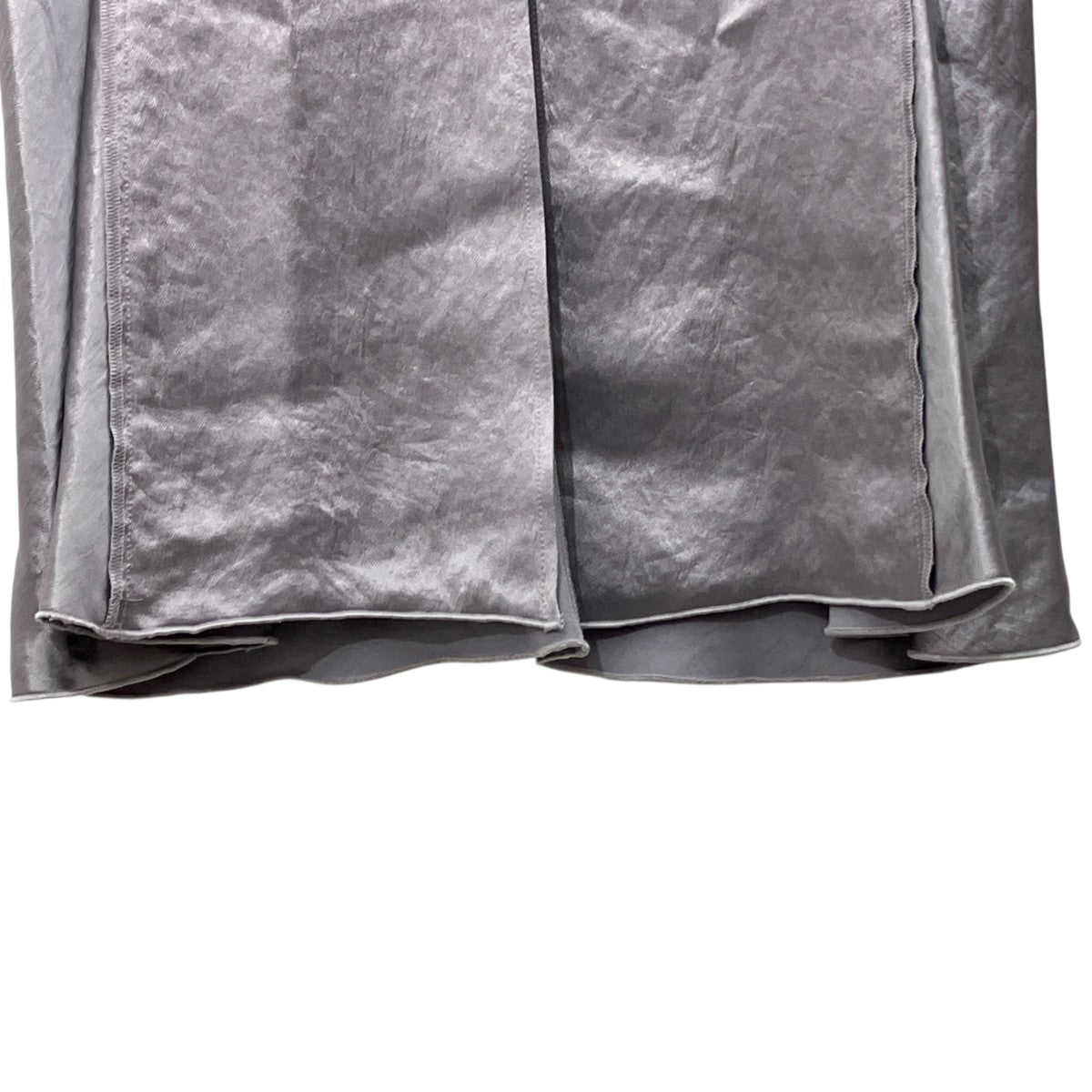 ACETATE SATIN MAXI SKIRTセンタースリットサテンスカート0582TM0119P
