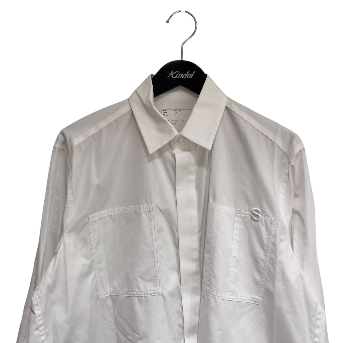 S Cotton Poplin Shirt比翼シャツSCW-102