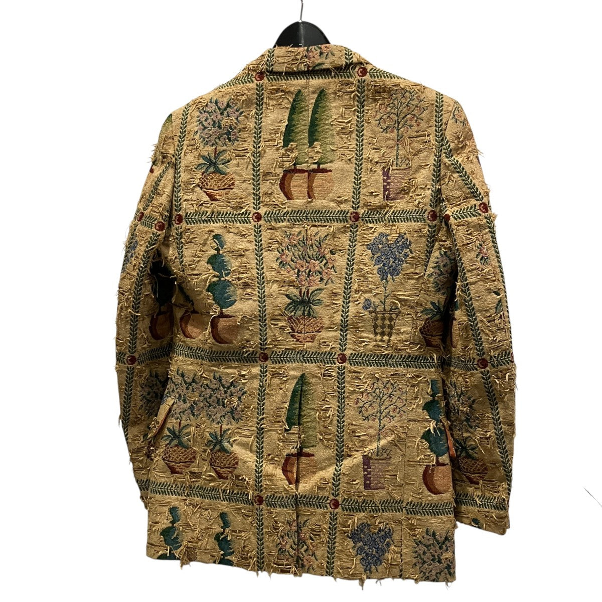 26SSFringed jacquard tapestry blazerフリンジジャガードテーラードジャケットWQ-J002
