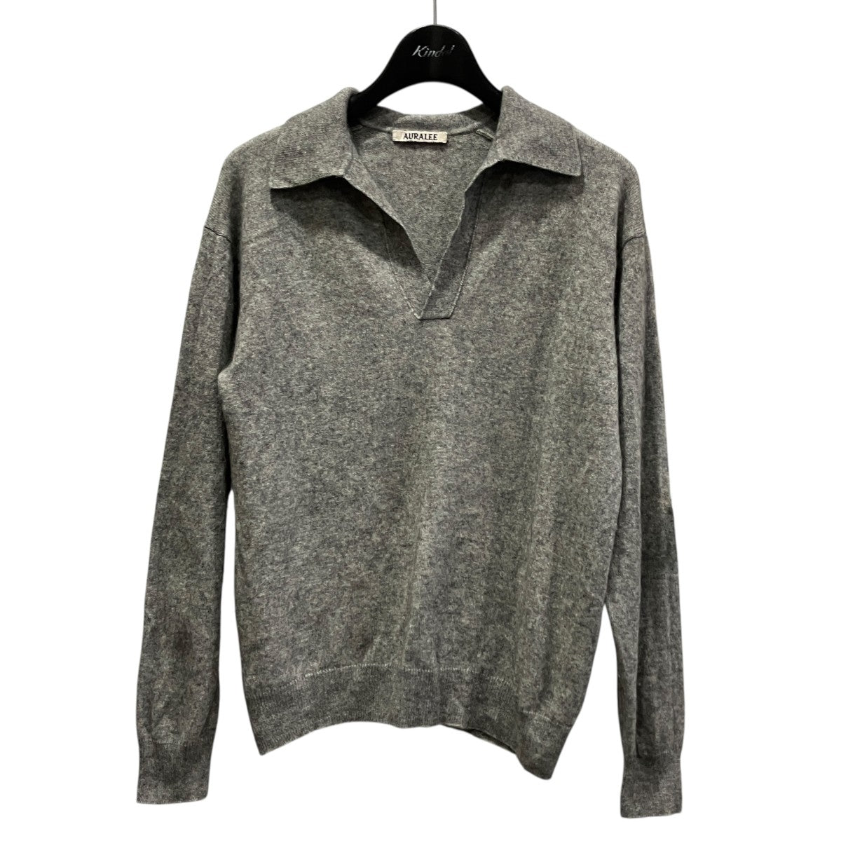 25SSSUPER FINE CASHMERE SILK KNIT SKIPPER POLOカシミヤシルクスキッパーポロシャツA25SP04SC