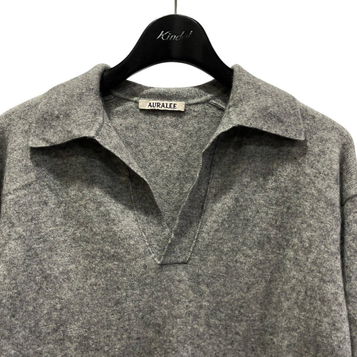 25SSSUPER FINE CASHMERE SILK KNIT SKIPPER POLOカシミヤシルクスキッパーポロシャツA25SP04SC