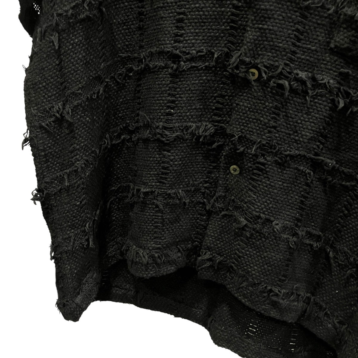 FRINGE CHECK TWEED OPEN COLLAR SHIRTフリンジチェック半袖シャツYK25SS001005SH
