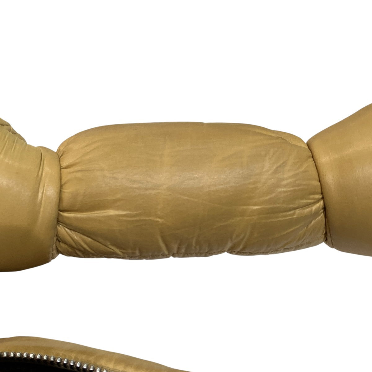 Knotted Handle Crinkled Cushion Bagナイロンハンドルバッグ