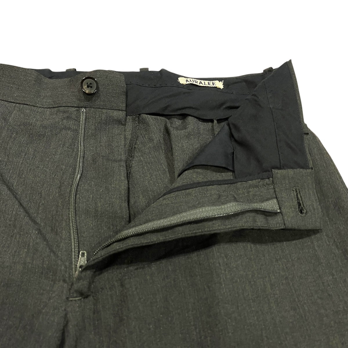 WOOL SILK TROPICAL SLIT SLACKSウールシルクスラックスA9SP03WT