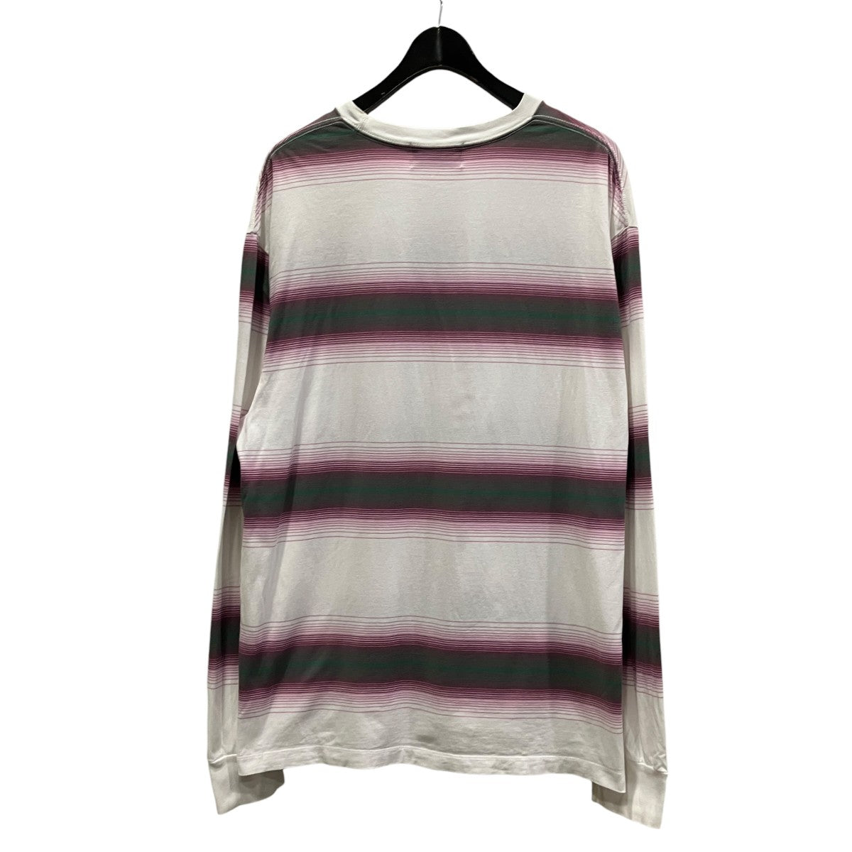 Ombre Border L S Teeボーダー長袖TシャツUS2185
