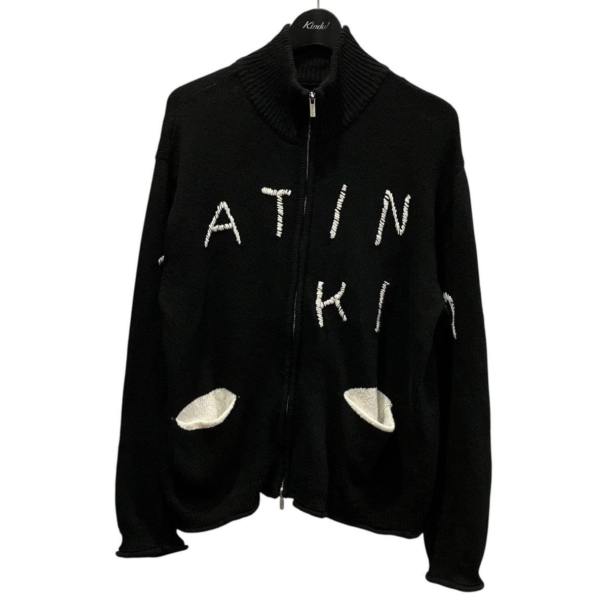 EMBROIDERY LOGO KNIT ZIP UPロゴ刺しゅうニットジップジャケットMK2500CD004V