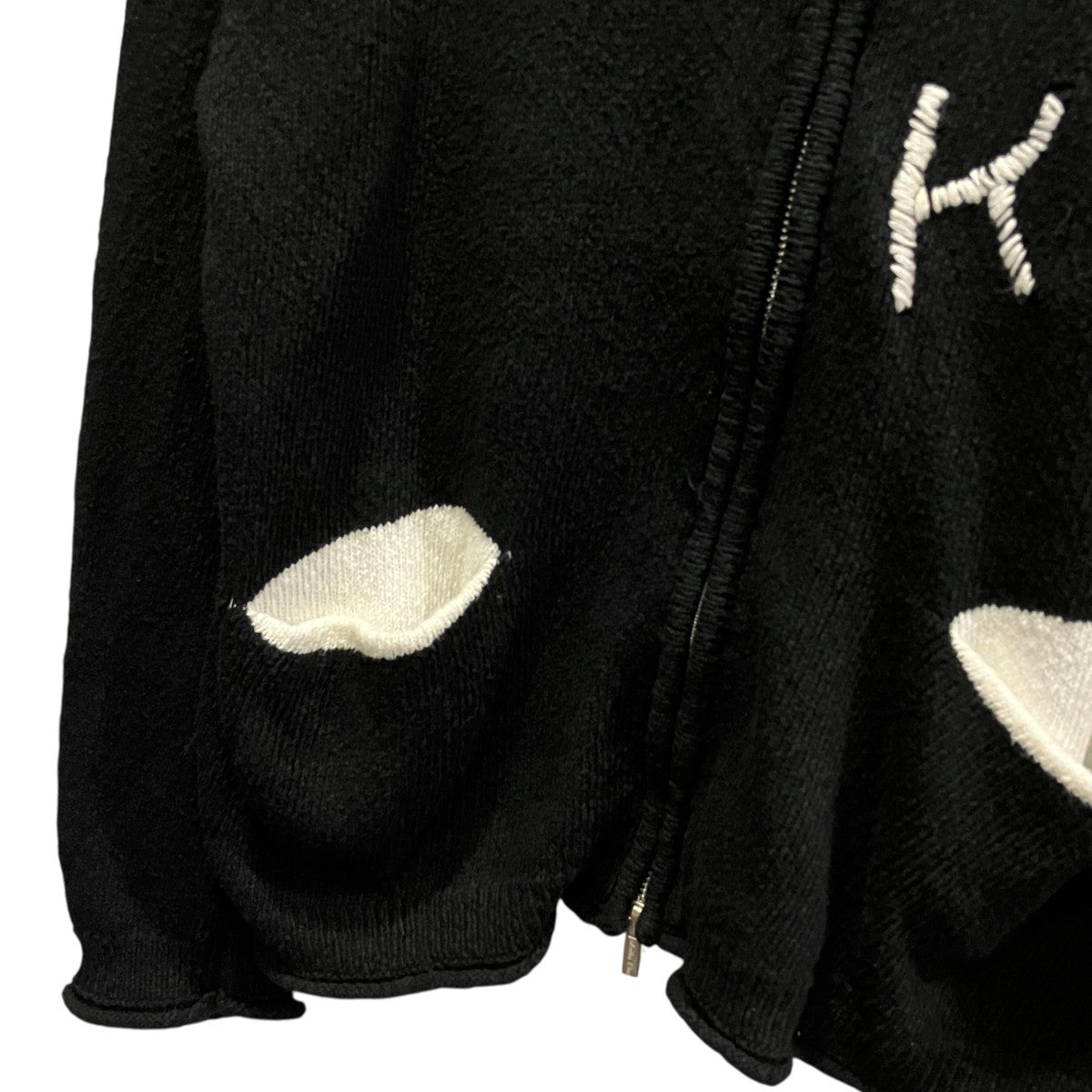 EMBROIDERY LOGO KNIT ZIP UPロゴ刺しゅうニットジップジャケットMK2500CD004V