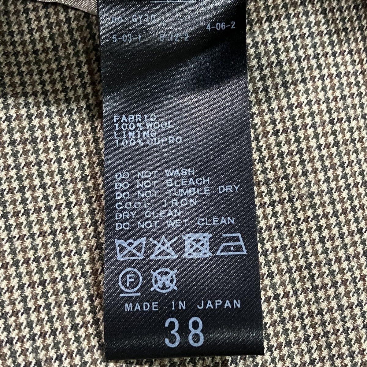 25AWチェックテーラードジャケット25010370208030