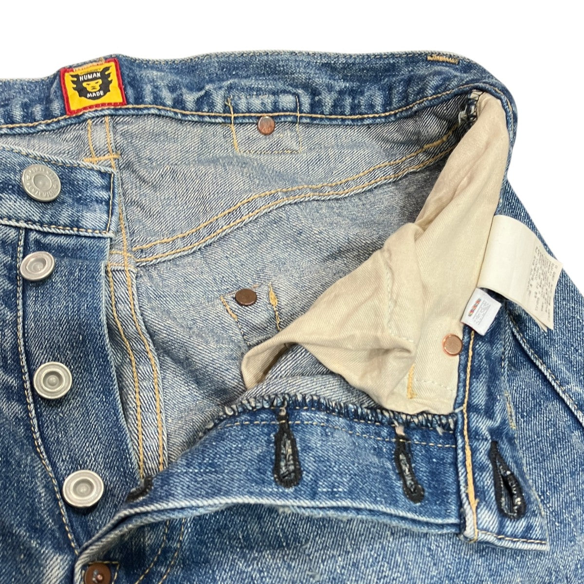 ヴィンテージ加工シンチバックデニムパンツHM28PT006