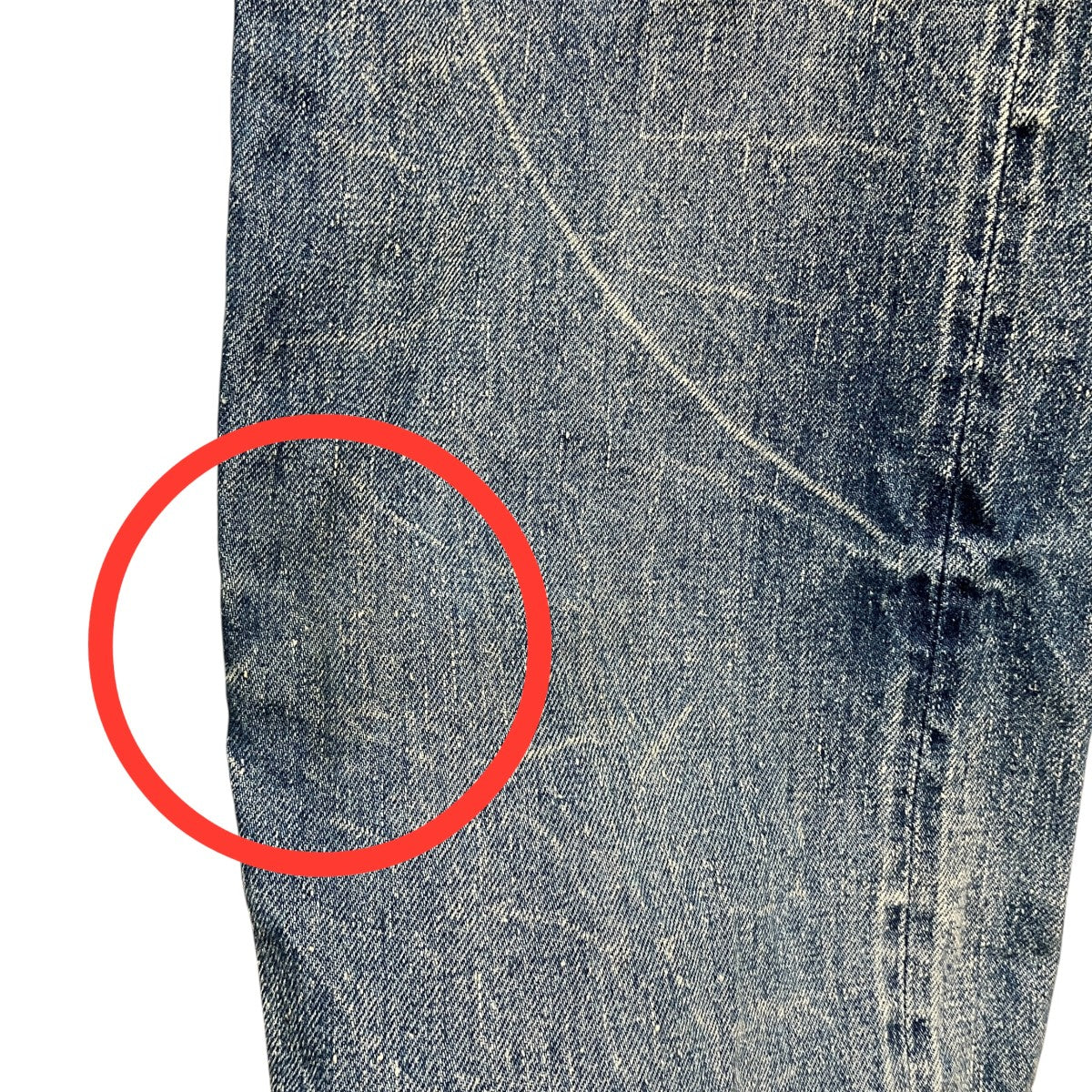 ヴィンテージ加工シンチバックデニムパンツHM28PT006