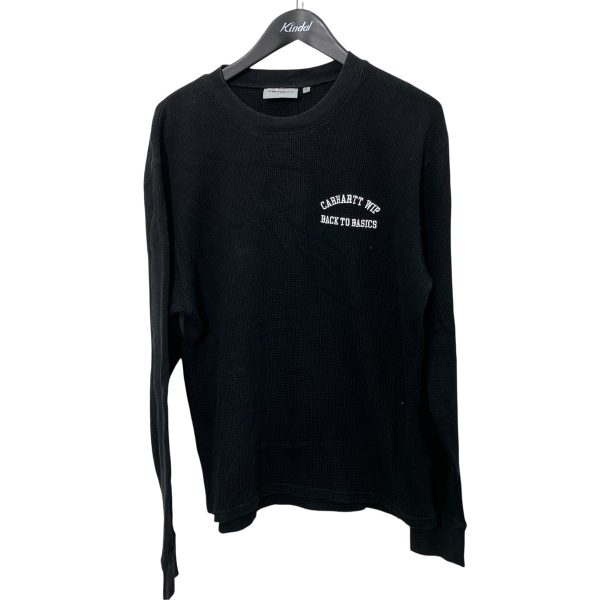 CARHARTT WIP L S Basics Script T-ShirtサーマルカットソーI033985.0D2.XX.03 古着・中古-1枚目のアイテム画像
