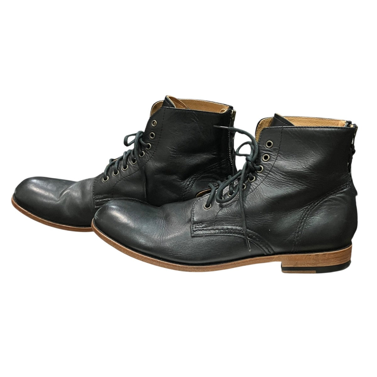 ANTONIOバックジップレースアップブーツ
