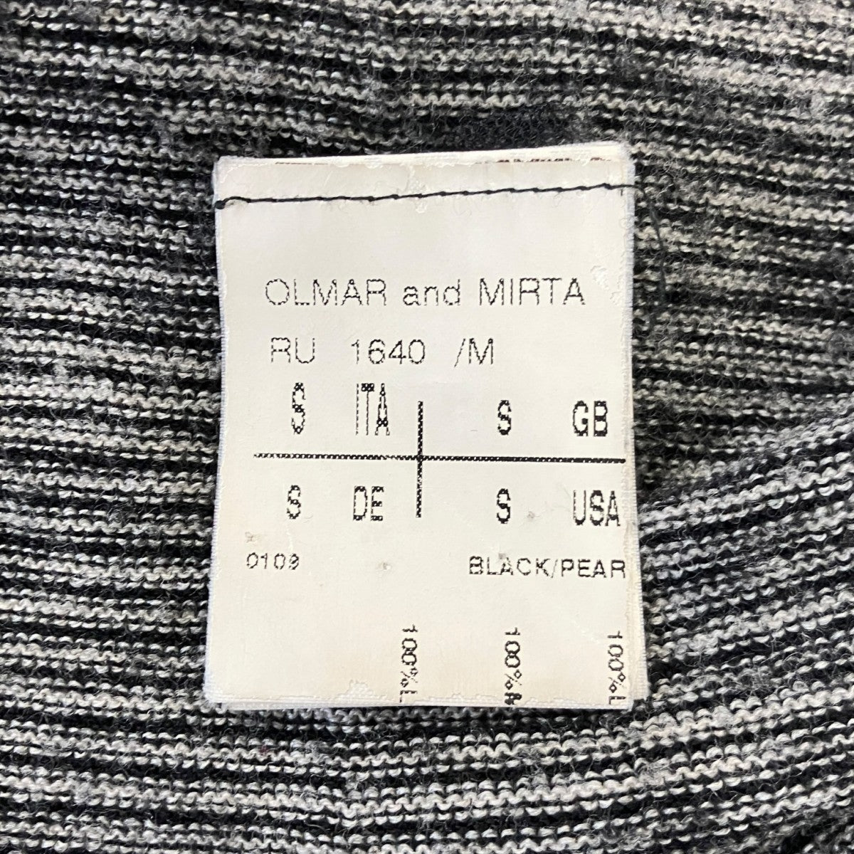 RICK OWENS 06AWDUSTULATOR期ボーダーニットRU 1640/M 古着・中古-6枚目のアイテム画像
