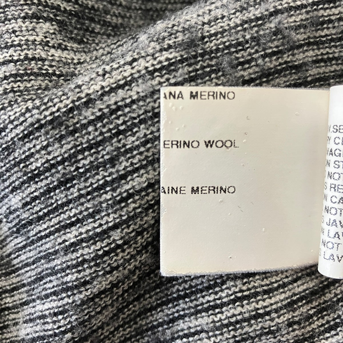 RICK OWENS 06AWDUSTULATOR期ボーダーニットRU 1640/M 古着・中古-7枚目のアイテム画像