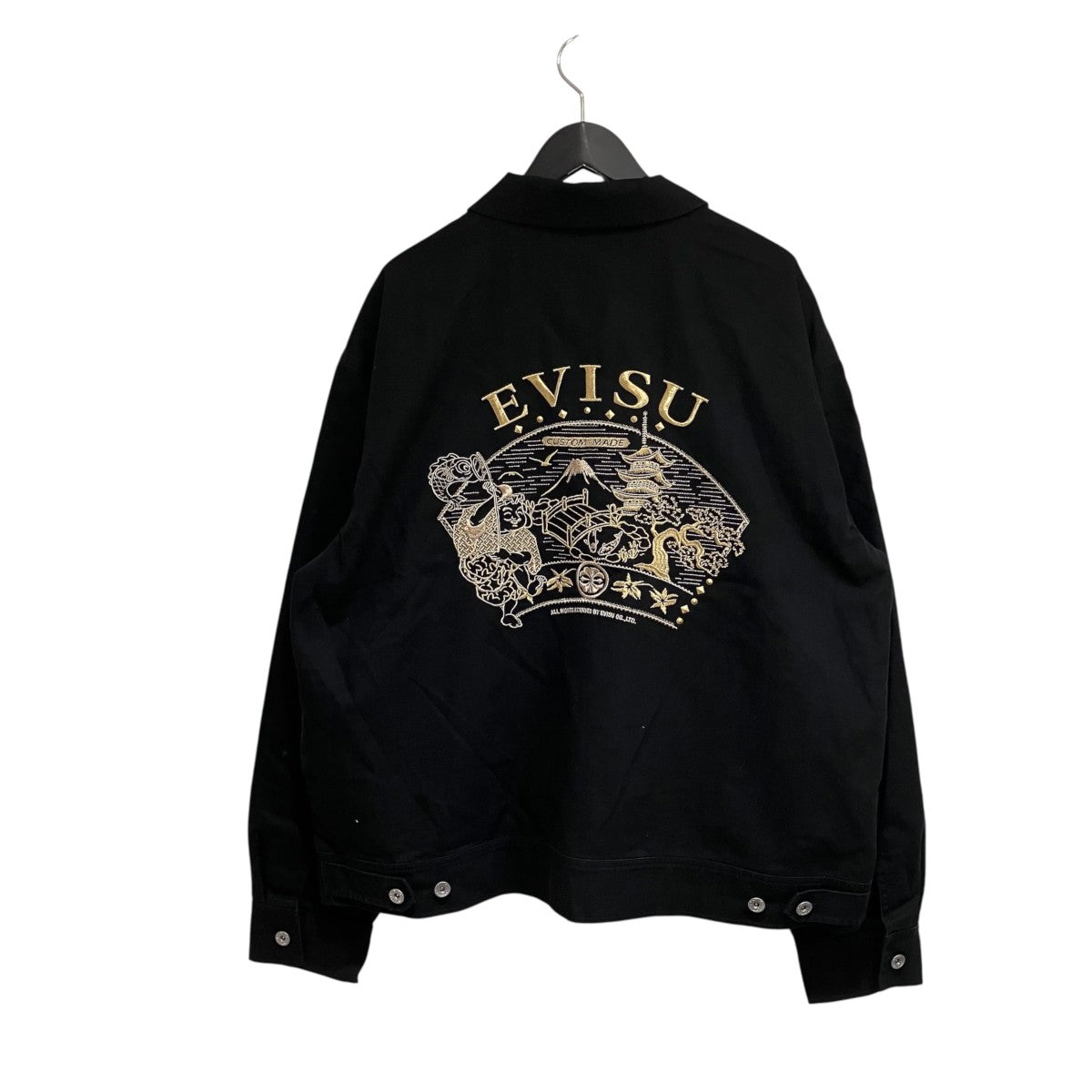 EVISU ゴールド刺繍＆スタッズ ジャケット2EAHTM6JK1147RXCT 古着・中古-2枚目のアイテム画像