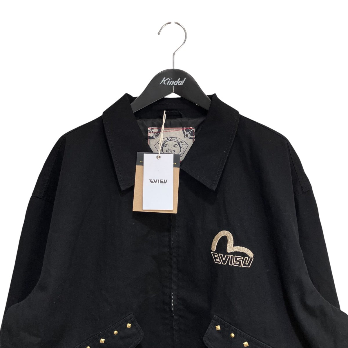 EVISU ゴールド刺繍＆スタッズ ジャケット2EAHTM6JK1147RXCT 古着・中古-3枚目のアイテム画像