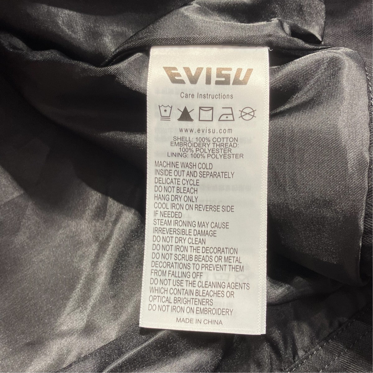 EVISU ゴールド刺繍＆スタッズ ジャケット2EAHTM6JK1147RXCT 古着・中古-8枚目のアイテム画像