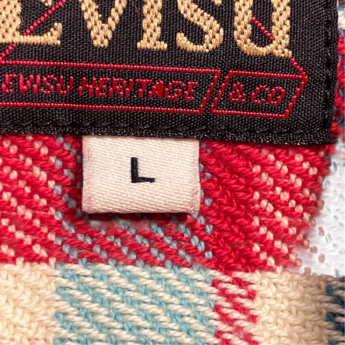 EVISU カモメプリントネルシャツ2EAEJM5SL6103RXCT 古着・中古-7枚目のアイテム画像