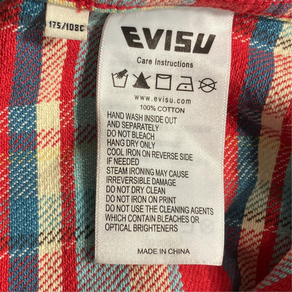 EVISU カモメプリントネルシャツ2EAEJM5SL6103RXCT 古着・中古-8枚目のアイテム画像