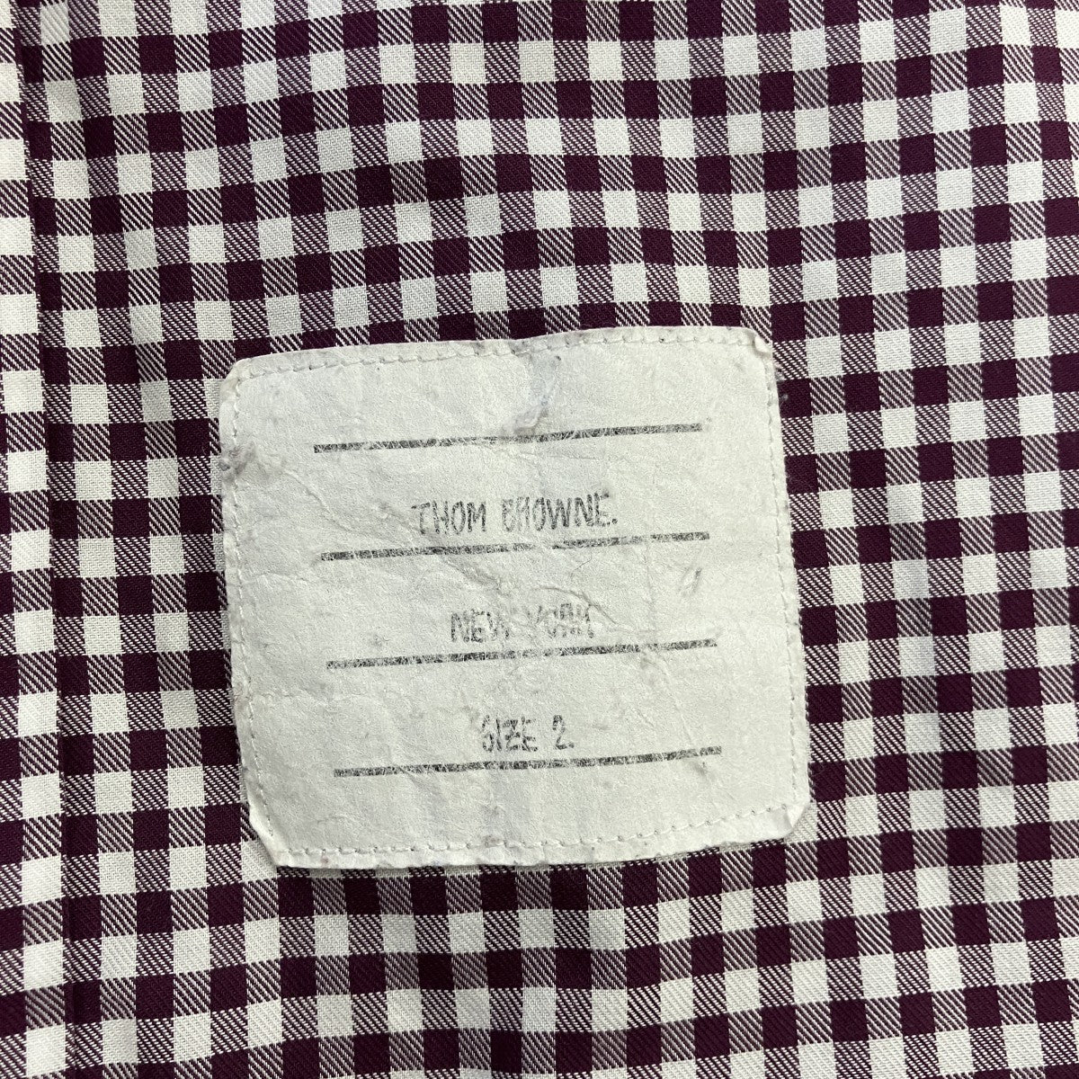 Thom Browne ギンガムチェックシャツ01113A4008 古着・中古-8枚目のアイテム画像