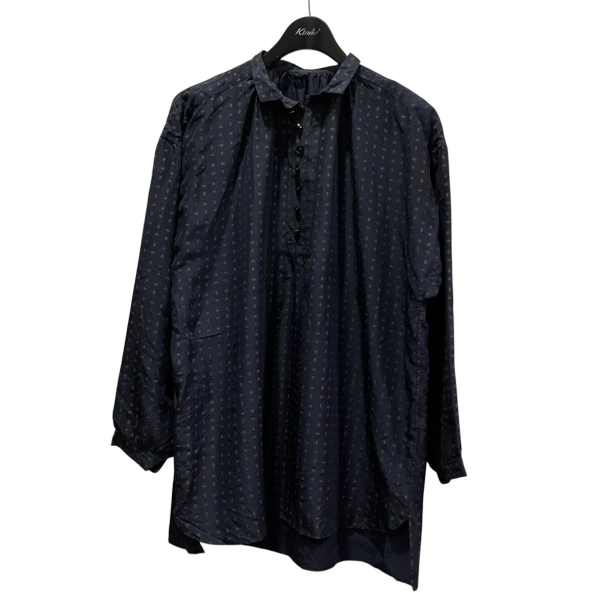 総柄シルクシャツ0223-U6113-2126
