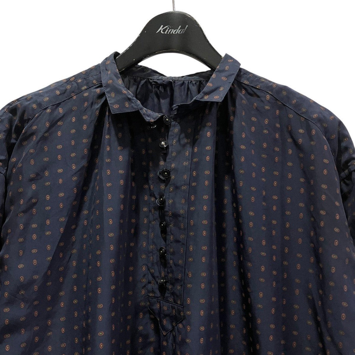 総柄シルクシャツ0223-U6113-2126