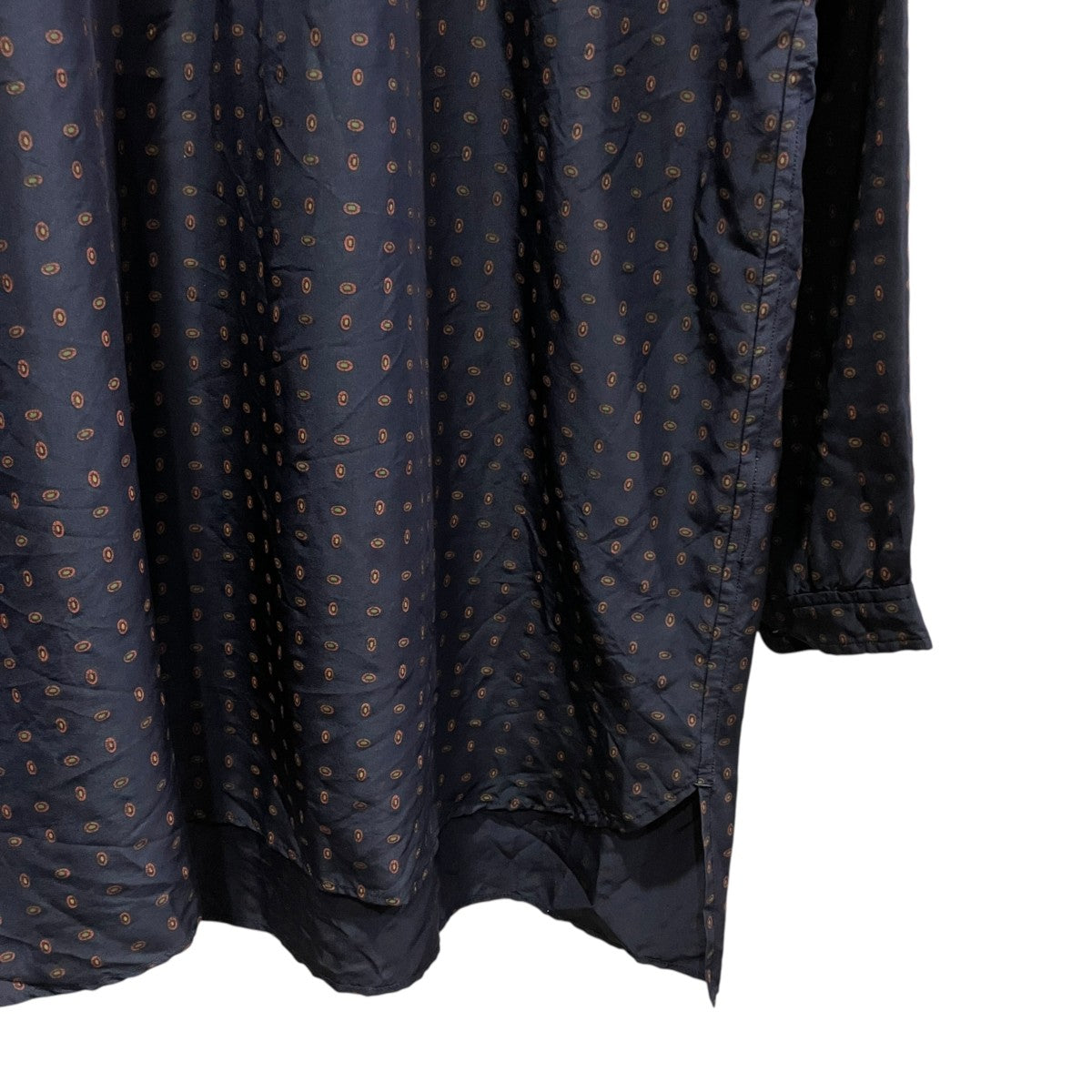 総柄シルクシャツ0223-U6113-2126