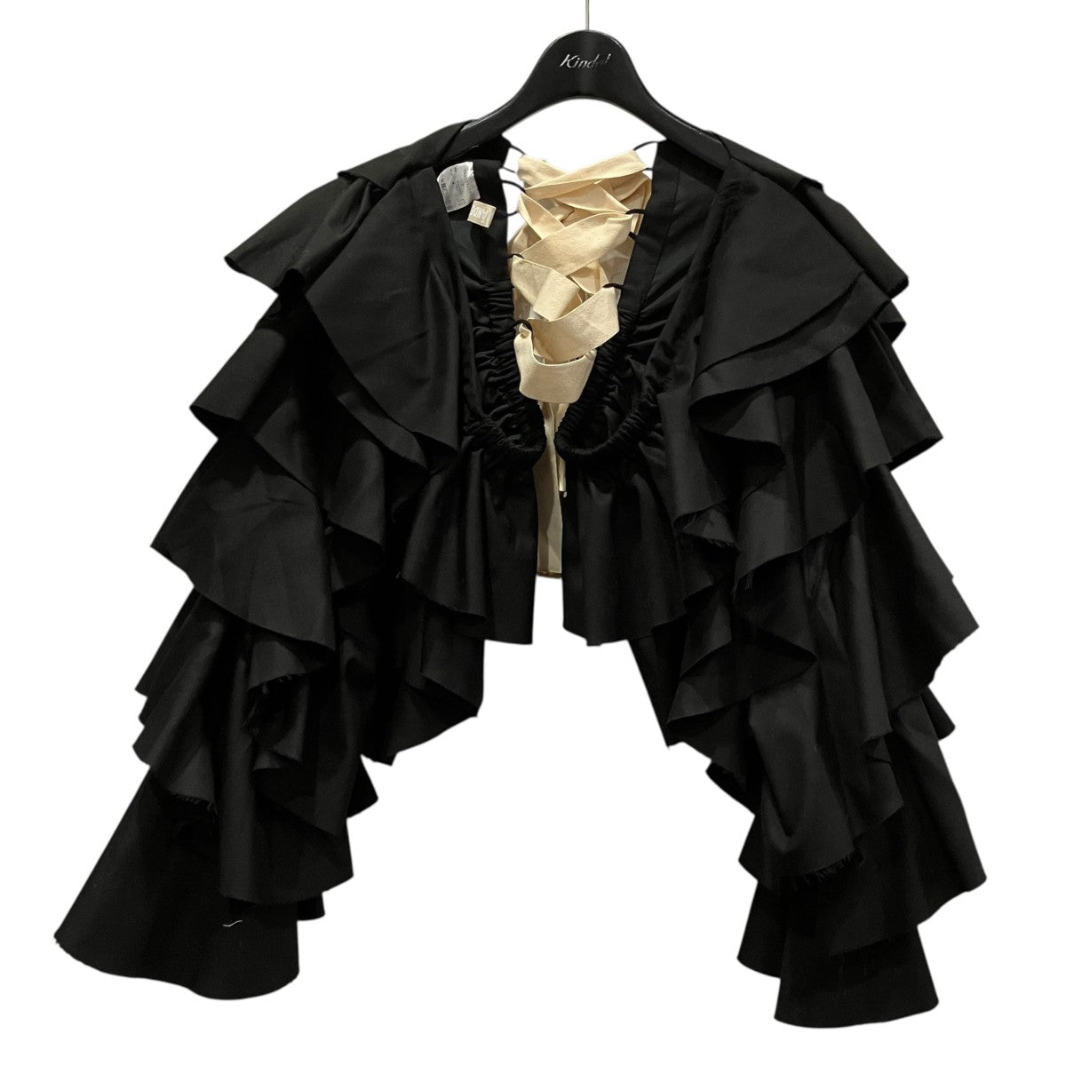 LEINWANDE Ruffled Sleeve Topボレロカーディガン0222031002 古着・中古-1枚目のアイテム画像