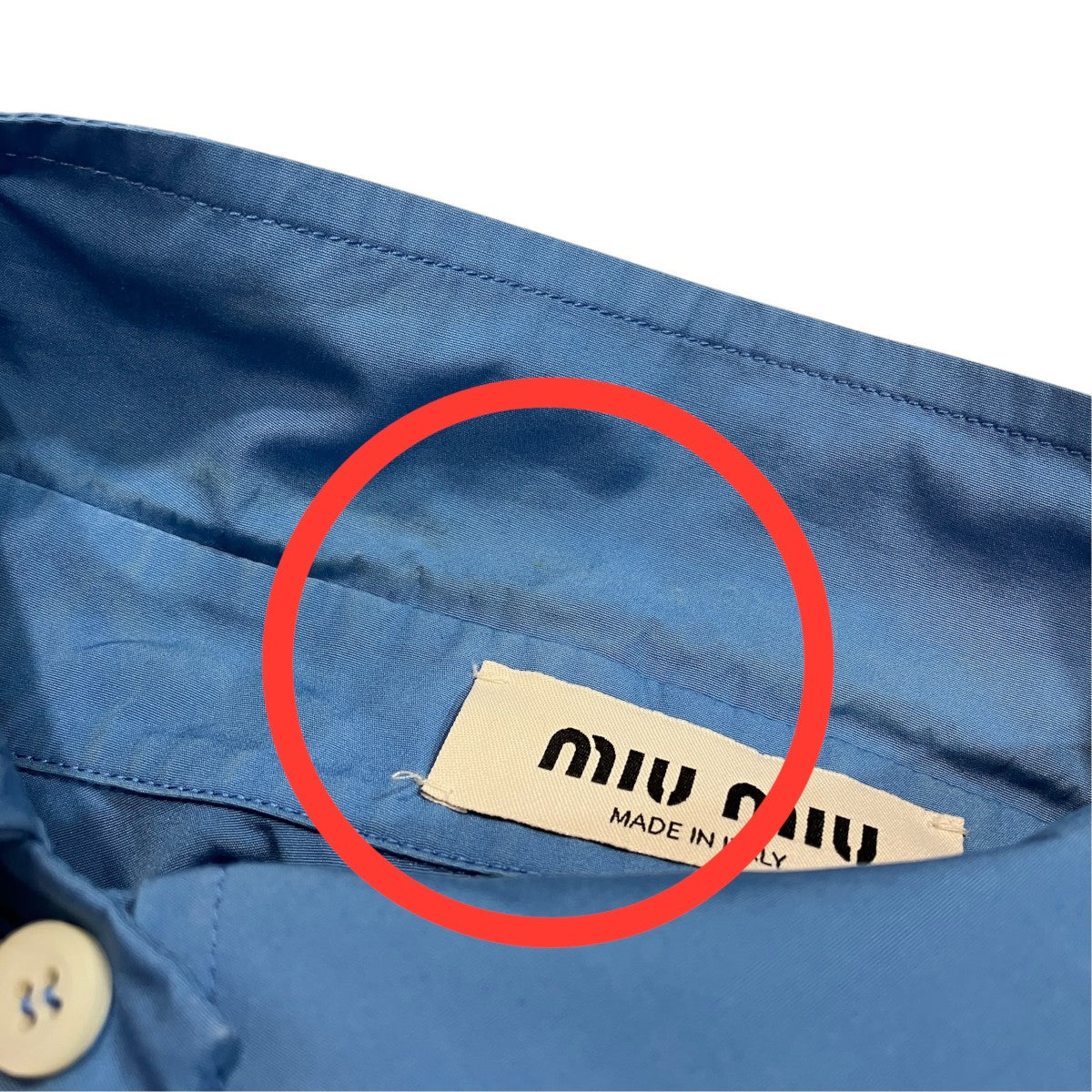 MIU MIU ポプリンシャツMK1659 古着・中古-7枚目のアイテム画像