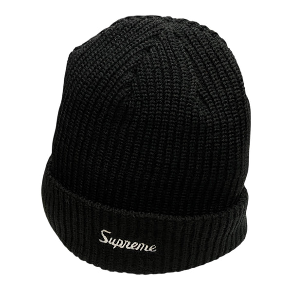 Supreme ニット帽値下げ⭕️ Supreme(シュプリーム) Loose Gauge Beanieロゴ刺しゅうニット帽
