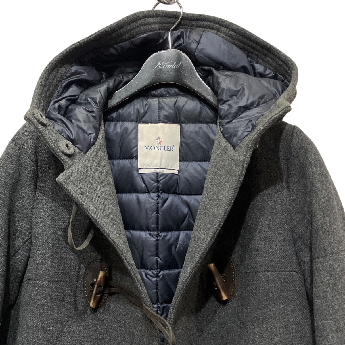 MONCLER turquoiseダッフルコート220934938300 古着・中古-4枚目のアイテム画像