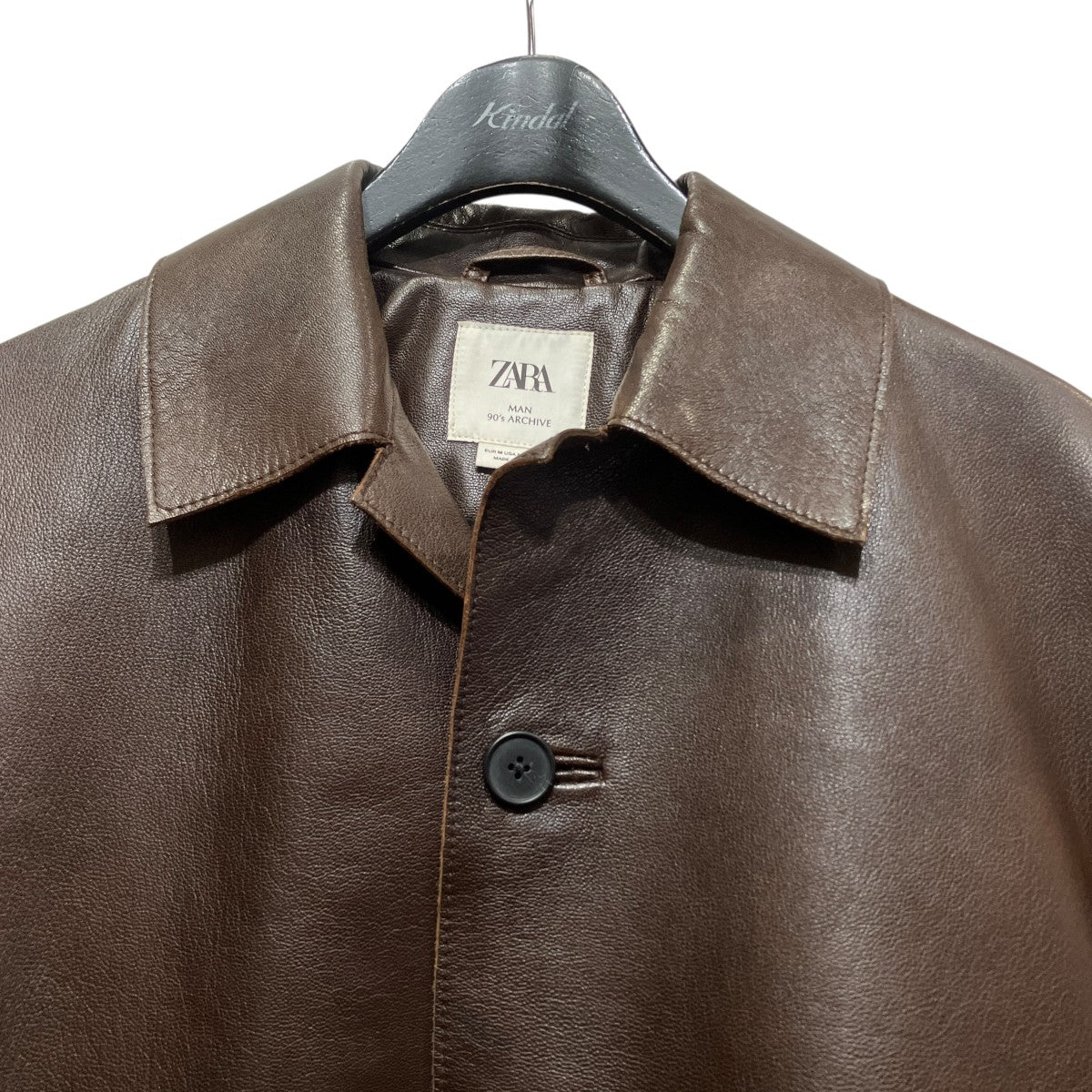 ZARA フェイクレザーレザージャケット 古着・中古-3枚目のアイテム画像