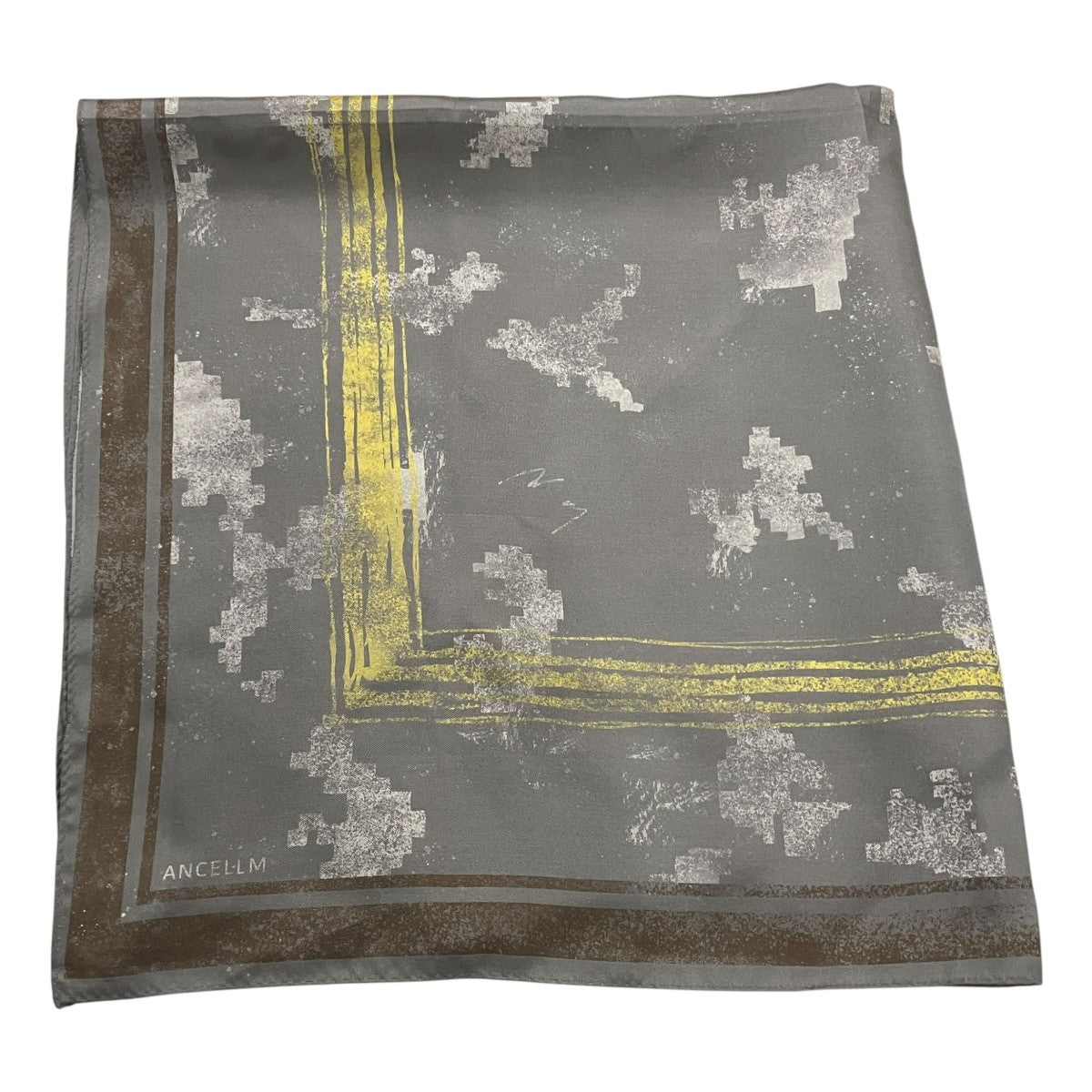 ANCELLM 26AWJK SCARFシルクスカーフANC-GD21 古着・中古-2枚目のアイテム画像