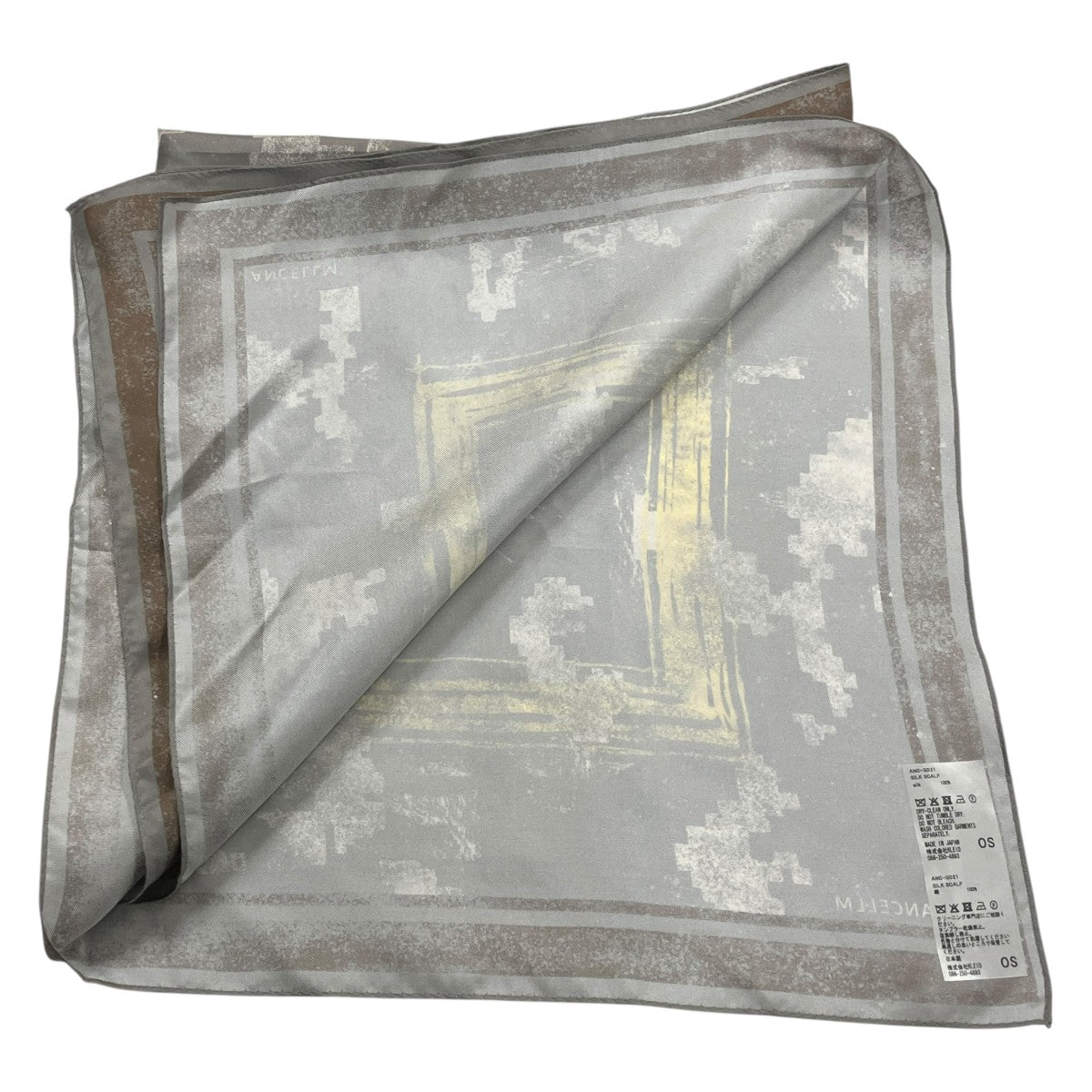 ANCELLM 26AWJK SCARFシルクスカーフANC-GD21 古着・中古-4枚目のアイテム画像