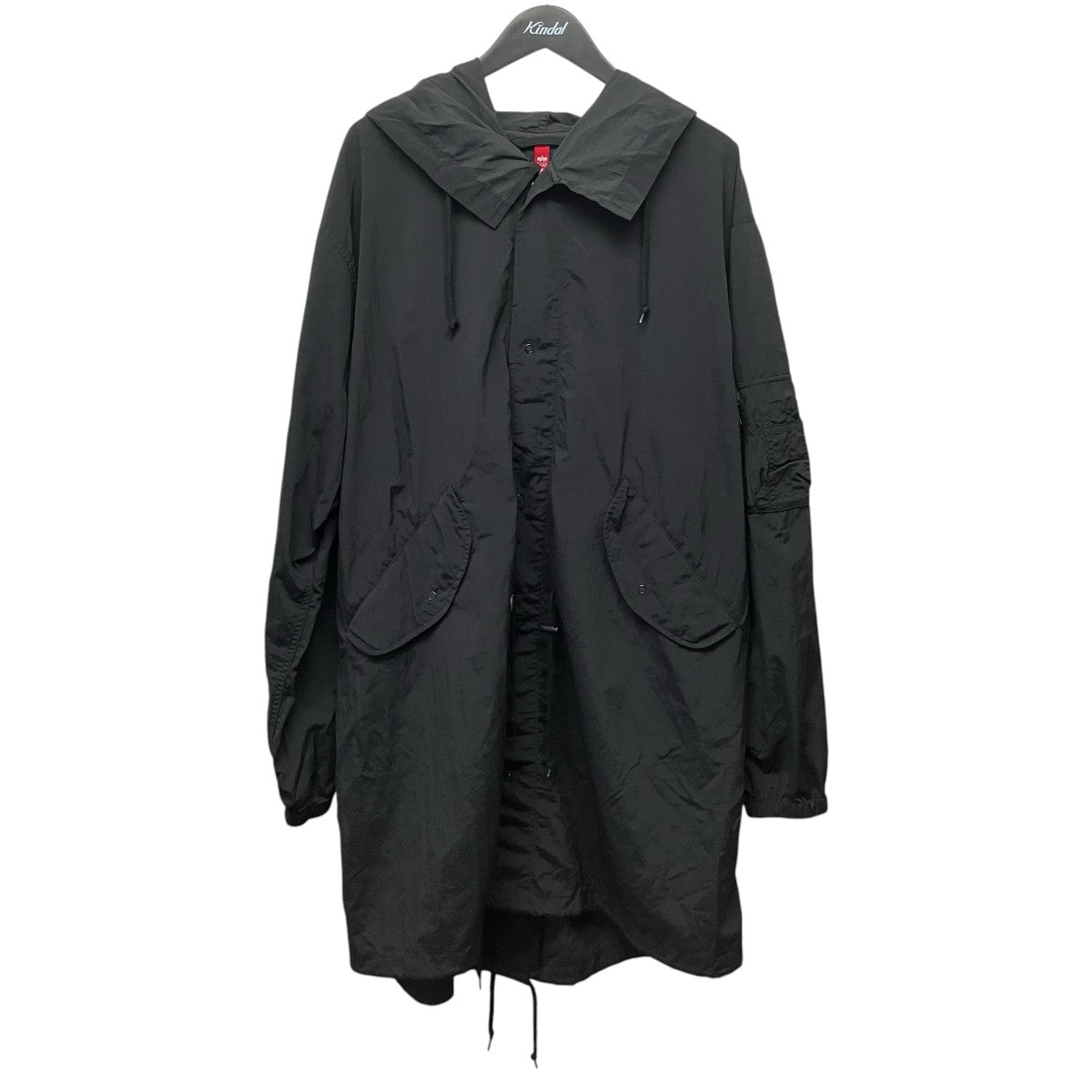 ALPHA×CDG ロゴプリントナイロンモッズコートSI-J001 古着・中古-1枚目のアイテム画像
